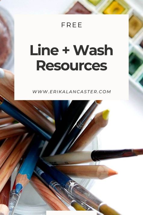 Learn everything you need to know about line and watercolor wash with these free resources. Create beautiful ink and watercolor artwork with these step by step tutorials. How to draw houses, still life and botanicals. Ink And Wash Watercolors, Line And Wash Watercolor, Line And Wash, Ink And Wash, Watercolor Tutorials, Ink And Watercolor, Foundational Skills, Sketches Tutorial, Ink Wash