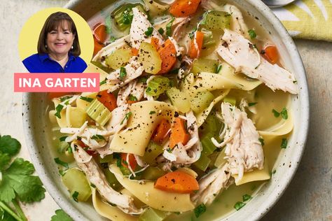 Ina Garten Chicken Stock, Ina Garten Chicken Soup, Ina Garten Chicken, Rotisserie Chicken Soup, Perfect Roast Turkey, Classic Mashed Potatoes, Chicken Stock Recipe, Homemade Chicken Soup, Chicken Soup Recipe