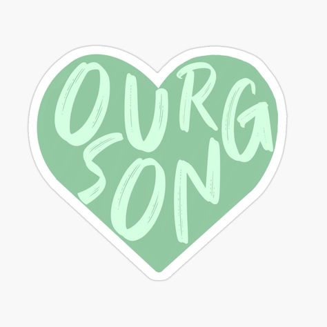 Taylor Swift Debut Stickers, Our Song Taylor Swift, Green Heart Sticker, Taylor Swift Ivy, F1 Stickers, Taylor Swift Debut Album, Taylor Swift Tshirt, Taylor Swift Stickers, Green Stickers