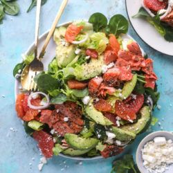 Citrus Salmon, Salad With Avocado, Citrus Salad, Salmon Salad, Avocado Salad, Meatless Meals, How Sweet Eats, Healthy Salad Recipes, Healthy Salads