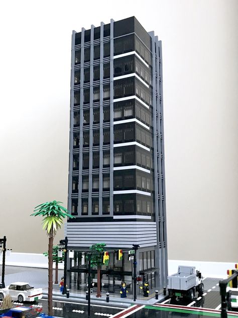 Corporate Plaza - Main Shot | The third LEGO skyscraper goes… | Flickr Lego Skyscraper, Minecraft Skyscraper, Minecraft Modern City, Minecraft City Buildings, City Ideas, Lego Buildings, Bangunan Minecraft, Modern Skyscrapers, Minecraft Modern