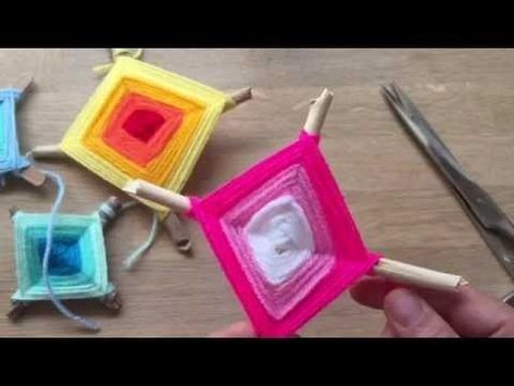 (6) How to Make a God's Eye Craft - YouTube Gods Eye Craft How To Make, Library Memes, God's Eye Craft, Yarn Crafts For Kids, Red Ted Art, Subscriptions For Kids, God's Eye, Retro Crafts, Subscription Boxes For Kids