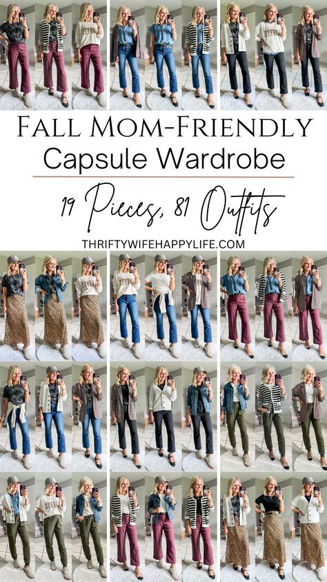 Discover the ultimate fall capsule wardrobe for 2024! Get casual chic outfit ideas perfect for busy moms, from casual fall outfits to stylish fall work outfits. Build your wardrobe with versatile pieces that simplify your mornings while keeping you stylish all season long. Mom Capsule Wardrobe, Mom Outfits Fall, Build Your Wardrobe, Casual Mom Style, Capsule Wardrobe Women, Teacher Outfits Fall, Mom Fall, Capsule Wardrobe Outfits, Happy Wife Happy Life