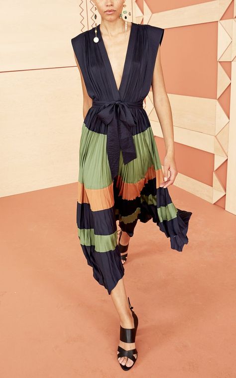 Maysha Striped Satin Dress by ULLA JOHNSON for Preorder on Moda Operandi Ss23 Dresses, Ulla Johnson Dress, Striped Dress Summer, Handkerchief Dress, Ulla Johnson, Dress Styles, Satin Dresses, Moda Operandi, Striped Dress