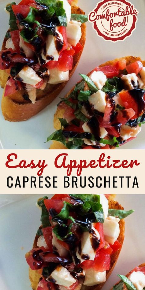 Bruschetta Appetizers, Italian Caprese, Caprese Bruschetta, Bruschetta Appetizer, Classic Salad, Bruschetta Recipe, Best Appetizer Recipes, Finger Foods Easy, Finger Food Appetizers