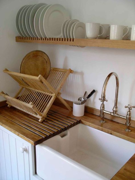 Peter Henderson Furniture Custom Plate Rack Wall Mounted Dish Rack, Wall Mount Plate Rack, Shelf Spice, Ikea Shelf, Kitchen Ikea, Belfast Sink, Desain Pantry, Spice Racks, Hemma Diy