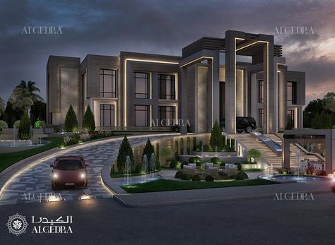 Contemporary Architecture Design, Luxury Villa Design, Mansion Exterior, Eksterior Modern, Luxury Houses Mansions, Mansion Designs, Modern Villa Design, تصميم للمنزل العصري, Modern Exterior House Designs