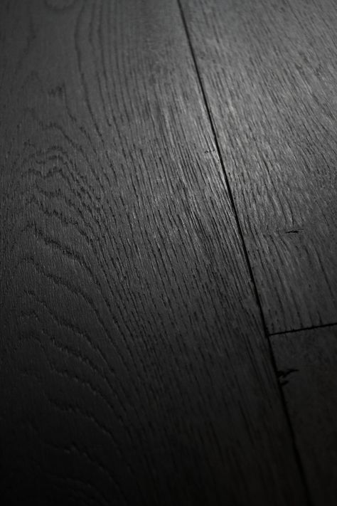 Black Wooden Floor, Vinyl Flooring Bedroom, Forest Room Decor, Black Laminate Flooring, Oak Floor Stains, Staining Wood Floors, Dark Oak Flooring, Black Vinyl Flooring, Black Wood Floors