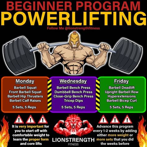 Power Training Workout, Beginner Powerlifting Program, Powerlifting Program, Powerlifting Men, Dumbbell Workout Plan, Powerlifting Workouts, Barbell Deadlift, Powerlifting Training, Powerlifting Motivation