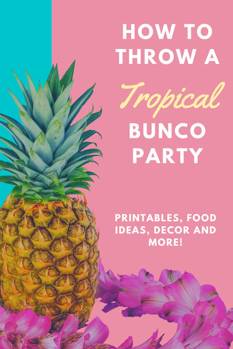 A Luau party is all about the vibrant culture of Hawaii, tropical vibes, and having a great time. On the other hand, Bunco parties are known for their fun dice games and socializing. In this article, we’ll show you how to host an amazing Luau-themed bunco party with must-know tips and creative ideas for decorations, food, games, and more! Get ready to have a blast!  #LuauBunco #Bunco #SummerBunco #TropicalBunco #BuncoPrintables #BuncoBundle Christmas Luau Party, Bunco Party Ideas, Bunco Party Themes, Bunco Ideas, Bunco Themes, Bunco Party, Food Games, Hawaii Tropical, Luau Theme