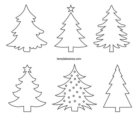 Free Printable Christmas Tree Templates & Patterns Free Christmas Tree Printables Vintage, Christmas Tree Shapes Templates, Christmas Tree Drawing Tutorial, Christmas Tree Patterns Templates, Vintage Christmas Embroidery Patterns Free Printable, Christmas Tree Stencils Free Printable, Tree Template Printable Free, Christmas Tree Patterns Free, Felt Crafts Christmas Patterns Free Printable