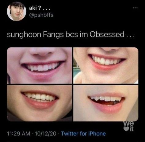 Vampire Teeth, Park Sunghoon, Memes Kpop, Sung Hoon, Kpop Funny, Kpop Guys, Kpop Wallpaper, Kpop Groups, Kpop Memes