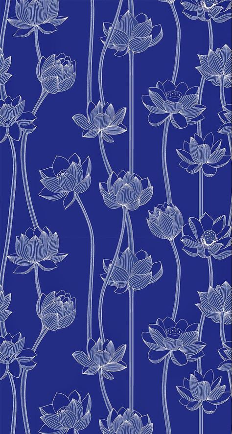 Spring Vector, Lotus Flower Wallpaper, Botany Illustration, Lotus Wallpaper, Damask Decor, Lotus Flower Art, Motifs Textiles, Soft Dramatic, Lotus Print