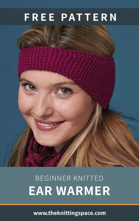 Ear Warmer Headband Knitted Free Pattern, Ear Warmer Headband Knitted, Knit Headband Pattern Free Ear Warmers, Knitted Headbands For Women, Knitted Ear Warmers Free Pattern, Easy Knit Ear Warmer Pattern Free, Knitted Ear Warmer Pattern Free, Knitted Ear Warmers, Knit Ear Warmer Pattern Free