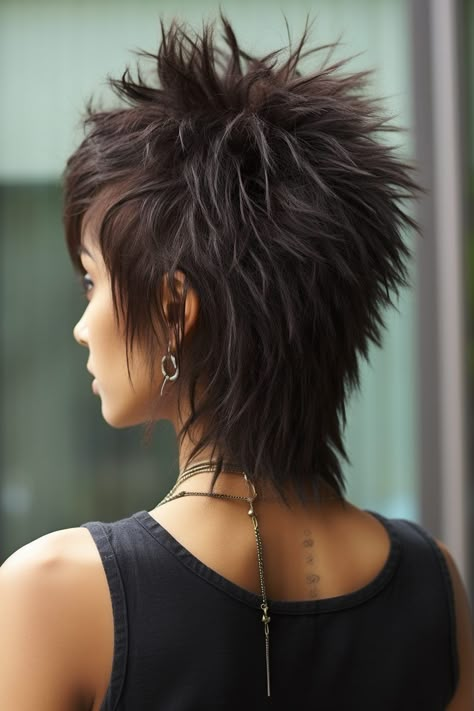 Short Layered Medium Length Hair, Modern Short Shag, Rocker Hair, Short Spiked Hair, Funky Short Hair, Short Spiky Hairstyles, Short Shag Haircuts, Shaggy Short Hair, Layered Haircuts For Medium Hair