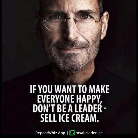 Leaderships isn’t always enjoyable. Taking charge and setting standards isn’t easy. Someone has to be the leader. Steve Jobs Apple, Quotes People, Work Advice, Steve Jobs Quotes, Be A Leader, Life Quotes Love, Trendy Quotes, Leadership Quotes, Top 40