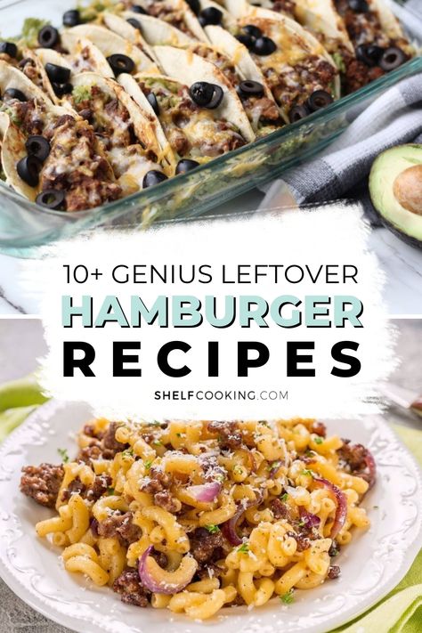 Things To Make With Hamburger Patties, Meals With Burger Patties, What To Do With Leftover Hamburger Patty, Leftover Burger Recipes, What To Do With Burger Patties, What To Do With Left Over Cooked Ground Beef, What To Make With Leftover Hamburgers, Dinner With Hamburger Patties, Recipes With Leftover Hamburger Patties