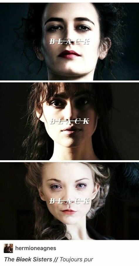 The Black sisters: Bellatrix, Andromeda, Narcissa. Id pay money for a series of this. Bellatrix Andromeda Narcissa, Andromeda Tonks, Tumblr Harry Potter, Bellatrix Black, Harry Potter Bellatrix Lestrange, Narcissa Malfoy, Black Sisters, Yer A Wizard Harry, Desenhos Harry Potter