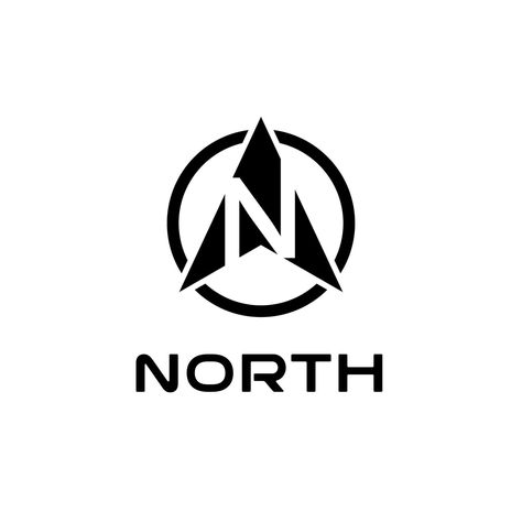 letter N north compass logo design template inspiration North Compass, The Letter N, Compass Logo, Letter N, Logo Design Template, Fashion Poses, Compass, Design Template, Logo Design