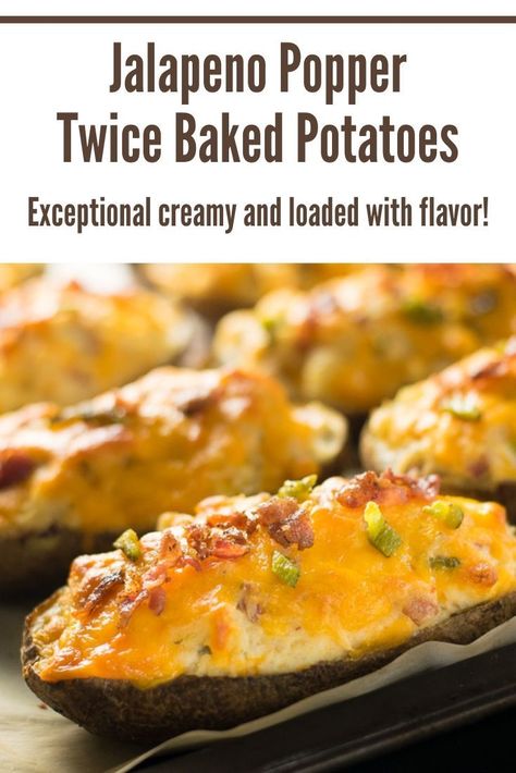 This Jalapeno Popper Twice Baked Potato recipe combines my favorite appetizer and my favorite side dish into one amazing creation. #potatoes #side #jalapeno Lilluna Recipes, Chicken Cavatappi Recipe, Peskitarian Recipes, Chicken Schwarma Recipe, Teen Recipes, Food Sliders, Recipes Sliders, Crumbles Recipes, Texmex Recipes