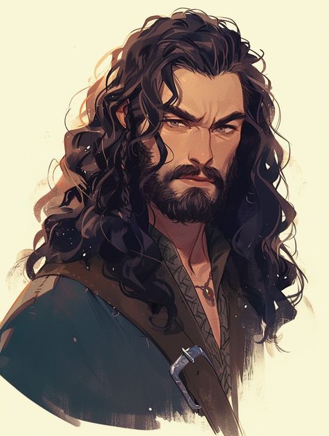 Bearded Man Character Design, Royalty Character Art, Middle Age Character Design, Male Gnome Character Art, Hobbit Character Art, Orc Male Character Design, Dnd Human Character Art, Gentle Giant Character Design, Older Character Design