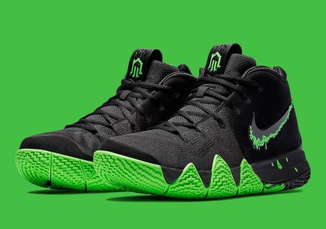 Where To Buy The Nike Kyrie 4 Halloween Zapatillas Kyrie Irving, Zapatillas Nike Basketball, Irving Shoes, Kyrie Irving Shoes, Bb Shoes, Kyrie 4, Shoes Wallpaper, Best Basketball Shoes, Yellow Sneakers