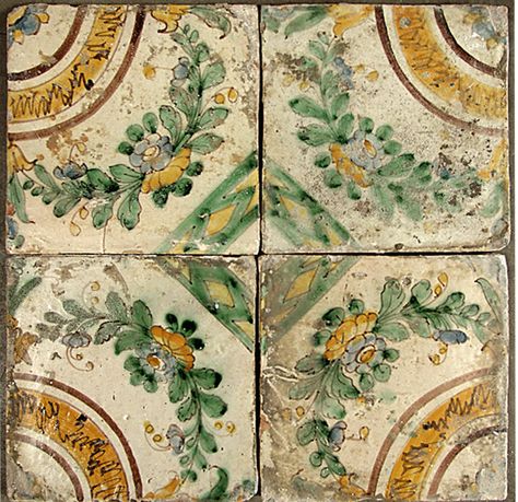 Antique Tunisian Tiles Pretty Tiles, Antique Tiles, Vintage Tile, Beautiful Tile, Mellow Yellow, Dream House Decor, Tile Art, Tile Patterns, Trendy Hairstyles