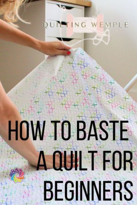 New to quilting? Learn how to baste a quilt with our beginner-friendly guide! 🧵✨ From materials to techniques, we've got you covered for a smooth and stress-free quilting experience. #QuiltingForBeginners #QuiltingTips #DIYQuilt Large Block Quilt Patterns Simple Squares, Embroidery For Quilts, How To Put Batting On A Quilt, How To Sew Quilt Backing, Quilt Back Fabric, Quilt Batting Tutorial, Quilt Basting Easy, Different Quilting Techniques, How To Finish A Quilt With Batting