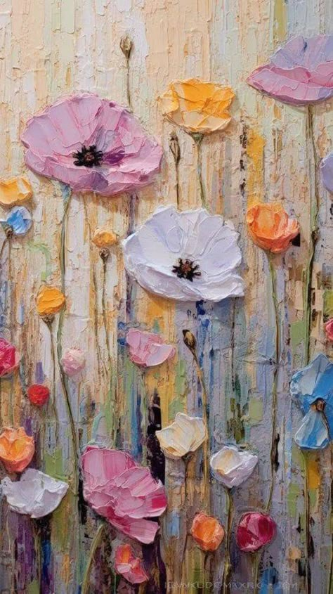 Modern Wall Art Canvas, Textured Canvas Art, Impasto Painting, Plaster Art, Sculpture Painting, Diy Canvas Art Painting, Flower Art Painting, Sketchbook Art, Agra