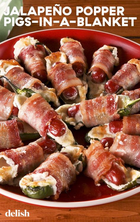 Pig Shots Recipe, Popper Pigs In A Blanket, Pig Shots, Keto Jalapeno, Jalapeno Popper Recipes, Jalapeño Poppers, Poppers Recipe, Jalapeno Popper, Pigs In A Blanket