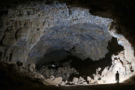 Ancient humans lived inside a lava tube in the Arabian desert Prehistoric Humans, Arabian Desert, Lava Tubes, Hot Desert, Underground Tunnels, New Scientist, Lava Flow, Desert Landscape, Desert Landscaping