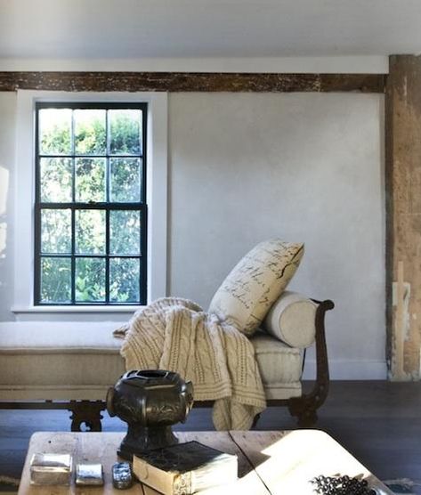 Looking to create the look of textural plaster walls but saddled with wallboard-clad interiors? American Clay Earth Plaster can be used on most wall surfac American Clay Plaster, American Clay Walls, Earth Plaster, American Clay, Clay Wall, Wall Finishes, Plaster Walls, Cottage Design, Traditional Modern