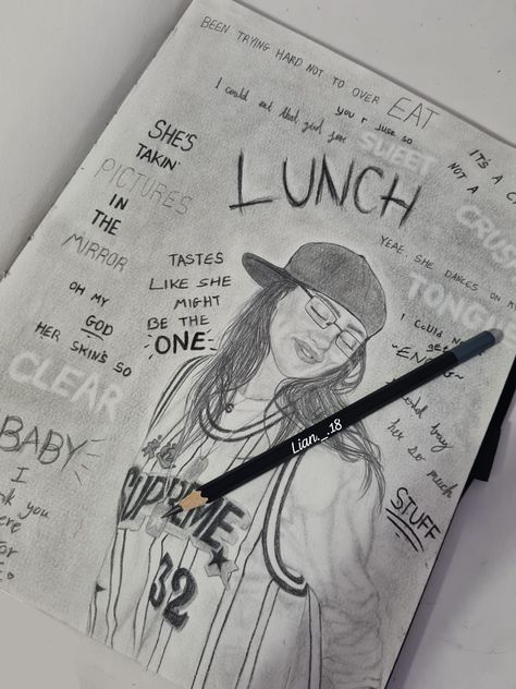 Drawing BILLIE EILISH from ~LUNCH~ 2 Drawings In 1, Billie Eilish Drawing Reference, Billie Eilish Drawing Tutorial, Lunch By Billie Eilish, Straight Face Drawing, Billie Eilish Inspired Drawings, Easy Billie Eilish Drawings, Billie Eilish Dessin, Billie Eilish Gift Ideas