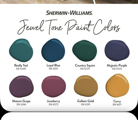 Jewel Toned Home Interior, Boho Jewel Tone Living Room, Jewel Toned Accent Wall, Jewel Tone Vintage Bedroom, Jewel Tone Cottage, Moody Bedrooms Jewel Tones, Boho Living Room Jewel Tones, Jewel Tone House Color Scheme, Jewel Tones Bathroom