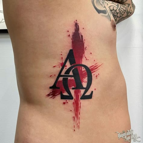 Alfa And Omega Tattoo, Alpha Omega Tattoo Design, Alfa Omega Tattoo, Momentum Tattoo, Alfa Tattoo, Alpha And Omega Tattoo, Alpha Tattoo, Omega Tattoo, Alpha And Omega Symbols