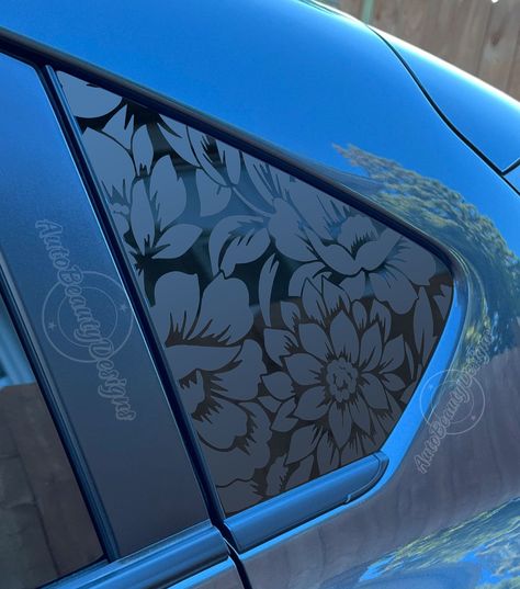 Fits 2018-2023 Subaru CrossTrek  Rear Side Windows Floral Flowers Pattern Decal Sticker -  #CrossTrek #Decal #Fits #Floral #Flowers #Pattern #Rear #Side #sticker #Subaru #Windows Subaru Decals Vinyls, Personalized Car Interior, Exterior Car Decorations, Car Vinyl Ideas, Pretty Car Accessories, Car Roof Decoration, Car Exterior Decorations, Aesthetic Car Interior Decor, Car Customization Ideas