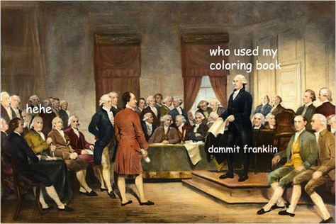 Untold adventures of George Washington - Album on Imgur George Washington Meme, Inappropriately Funny, George Washington Funny, Founding Fathers Quotes, Funny History, Historical Humor, History Jokes, Bloc Party, Hamilton Memes