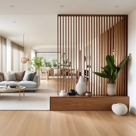 Living Room Divider, Home Hall Design, Living Room Partition, Living Room Partition Design, Room Partition Designs, Open Space Living, Partition Design, 아파트 인테리어, Room Partition