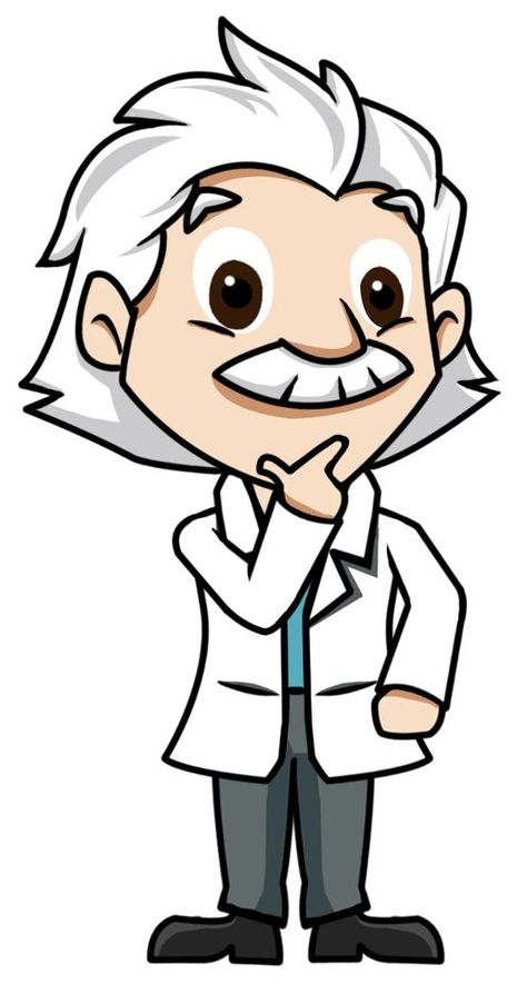 Science Teacher Drawing, Cute Scientist Drawing, Albert Einstein Drawing Cartoon, Scientist Cartoon Character, Albert Einstein Cartoon, Scientist Drawing, Cartoon Scientist, Scientist Cartoon, Student Cartoon