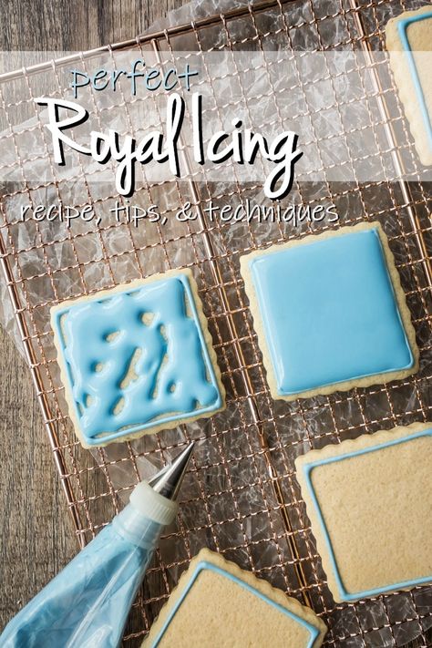 Best Royal Icing Recipe, Royal Frosting, Easy Royal Icing Recipe, Flood Icing, Cookie Icing Recipe, Recipe Baking, Sugar Cookie Royal Icing, Sugar Cookie Icing, Royal Christmas