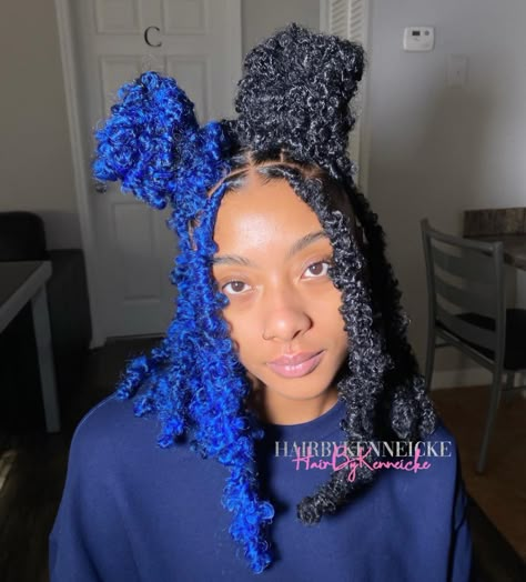 Butterfly Locs, Faux Locs Hairstyles, Space Buns, Box Braids Hairstyles For Black Women, Cute Braided Hairstyles, Quick Braided Hairstyles, Protective Hairstyles Braids, Pretty Braided Hairstyles, Girls Hairstyles Braids