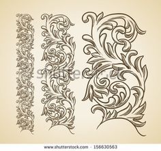 how to draw filigree step by step - Google Search Filigree Drawing, Engraving Patterns, Tatoo Styles, Swirl Tattoo, Baroque Frames, Leather Tooling Patterns, Tooling Patterns, Baroque Ornament, Drawing Step By Step