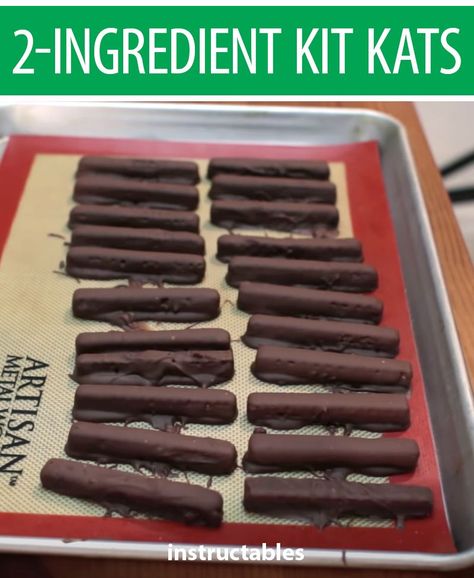 Homemade Chunky Candy Bars, Copycat Candy Bars, Kit Kat Recipes, Kit Kat Bar, Homemade Candy Bars, Candy Bar Recipe, Kit Kat Bars, Chocolate Candy Recipes, Give Me A Break