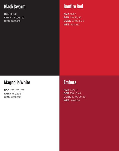 Red Logo Design, Brand Identity Colors, Clean Typography, Red Color Combinations, Color Bordo, Brand Palette, Website Color Palette, Color Design Inspiration, Black Color Palette