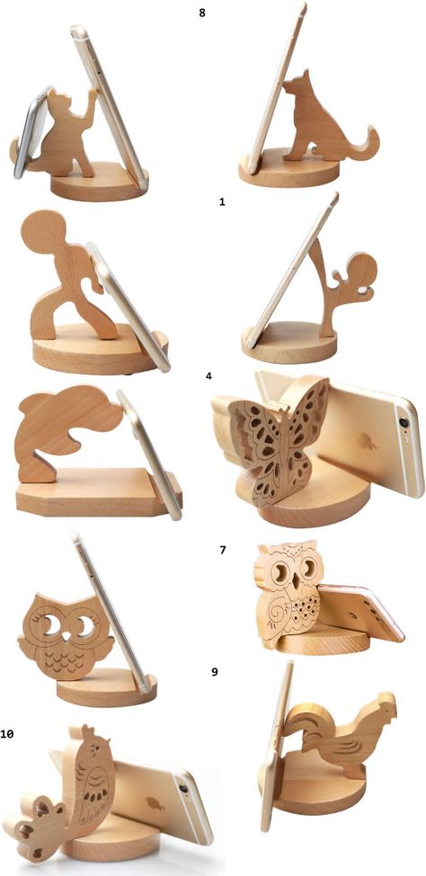 Funny Wooden Animal iPhone Cell Phone Stand Mount Holder Business Card Display Stand Holder Office Desk Organizer for iPhone 77 Plus6s6s Plus and other smartphones Woodworking Images, Projek Kayu, Business Card Displays, Working Table, Diy Candle Holders, Wood Working Gifts, Table Diy, Woodworking Workshop, Cell Phone Stand