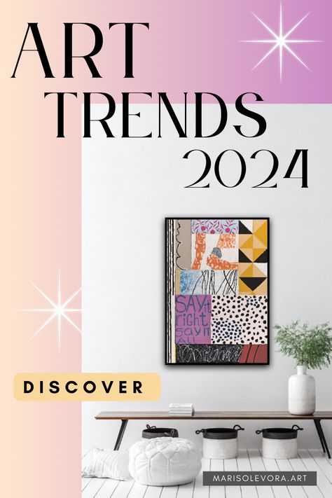 Art Trends 2024: Discover the Future of Art - Looking for the latest in art? Our blog provides essential insights into 2024's art trends. It's a must-read for every art lover and artist wanting to keep up with the evolving art scene. Trending Wall Art 2024, Trending Art 2024, 2024 Art Trends, Trending Art Ideas, Wall Art Trends 2024, Art Trends 2024, Wall Art Trends, Painting Trends, Trending Wall Art