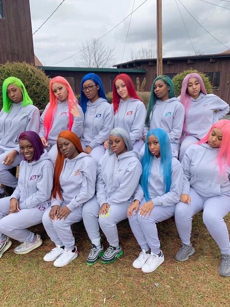 BeAnyoneHair on Twitter: "-// which color are you? #colorsquad… " Squad Goals Black, Bestie Outfits, Matching Outfits Best Friend, Squad Outfits, Best Friend Outfits, Bff Goals, Bestie Goals, Friend Goals, Squad Goals