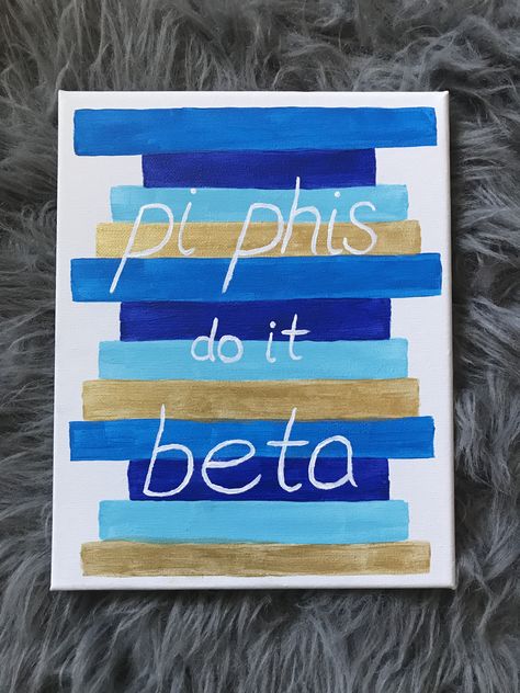 Gamma Phi Beta Canvas Paintings, Pi Beta Phi Painting, Pi Beta Phi Canvas Painting, Pi Phi Painting, Gamma Phi Beta Canvas, Pi Beta Phi Canvas, Pi Phi Canvas, Kappa Kappa Gamma Canvas, Initiation Basket