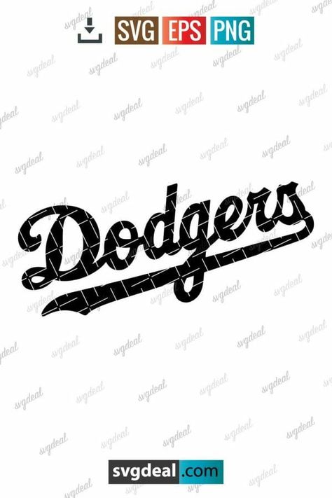 Dodgers Svg Dodgers Svg Free, Dodgers Svg, La Dodgers Logo, Cricut Free, Personal Project, Start Now, Svg Free Files, Silhouette Designer Edition, Free Svg