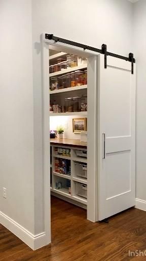 Basement Pantry, Desain Pantry Dapur, Pantry Closet Design, Custom Farmhouse, Pantry Room, Custom Pantry, Desain Pantry, Pantry Remodel, Pantry Makeover